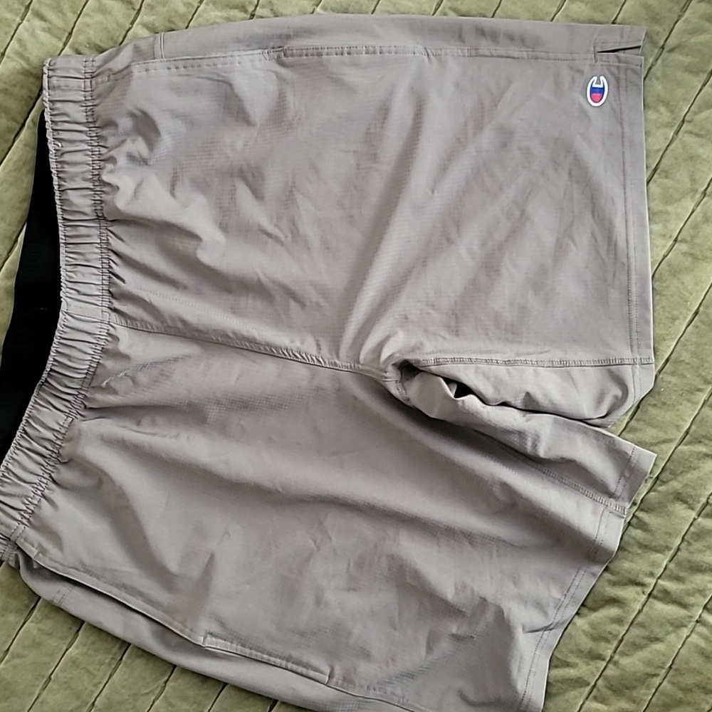 Men's gray athletic shorts
